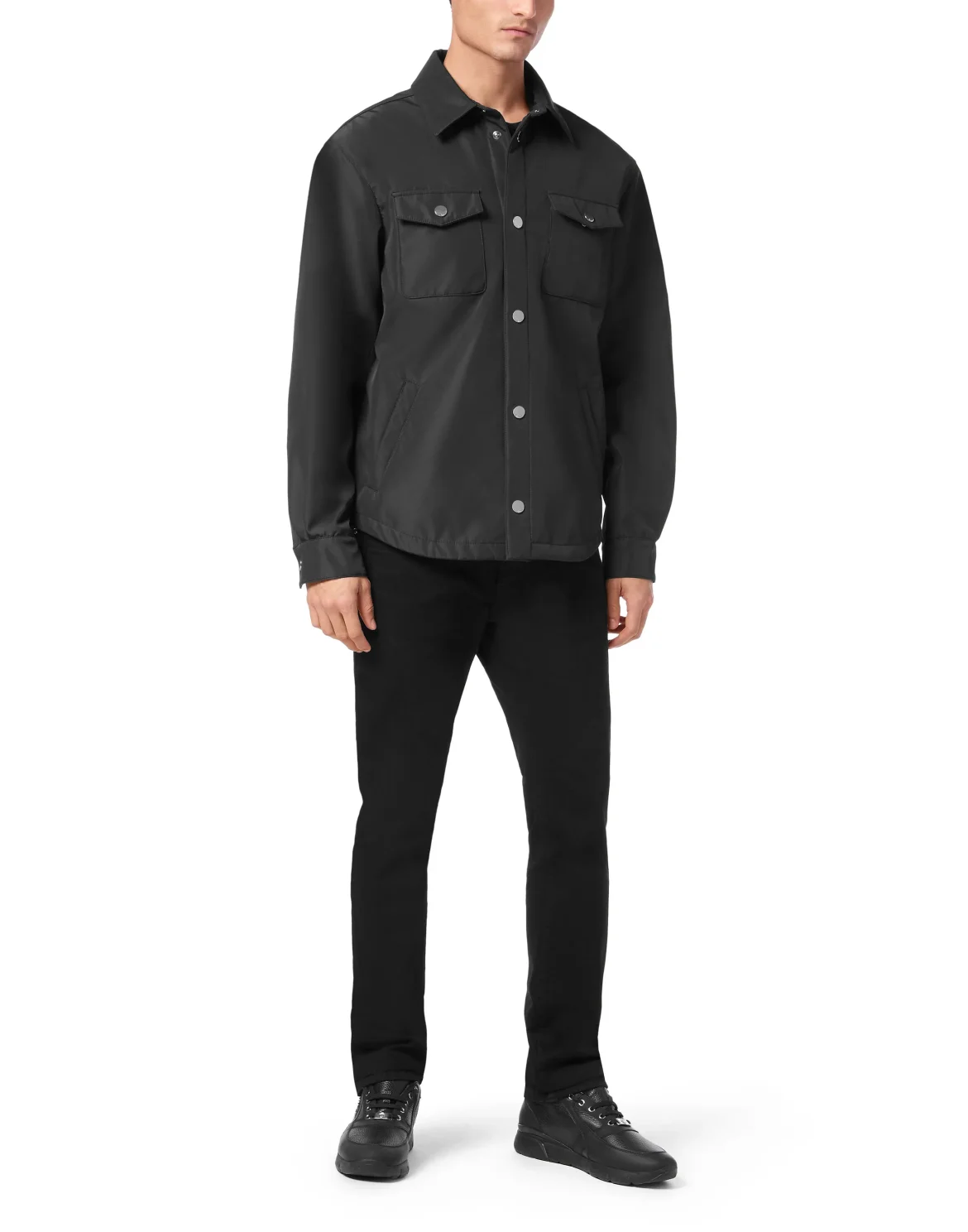 Nylon Jacket LS, цвет: Черный