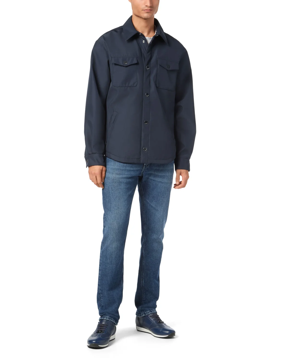 Nylon Jacket LS, цвет: Синий