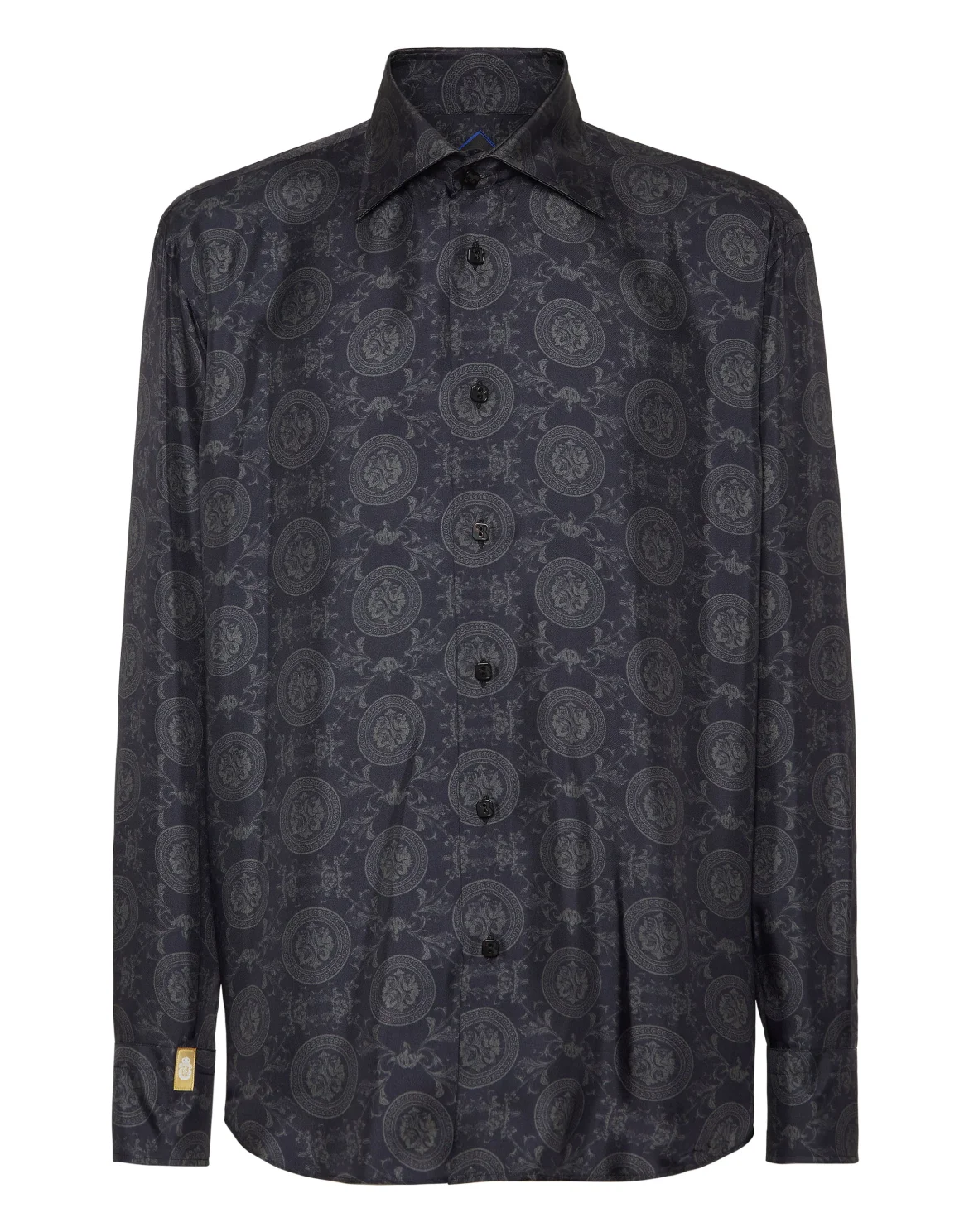 Silk Shirt Gold Cut LS, цвет: Черный