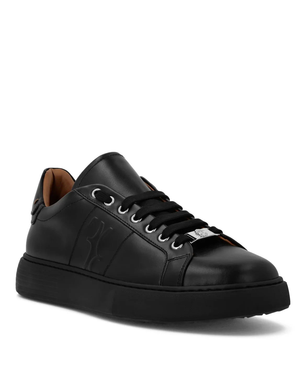Nappa Lo-Top Sneakers, цвет: Черный