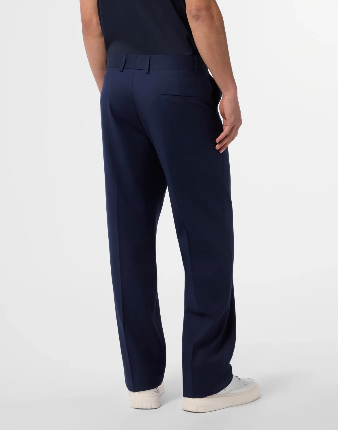 Wool Loose Fit Trousers, цвет: Синий