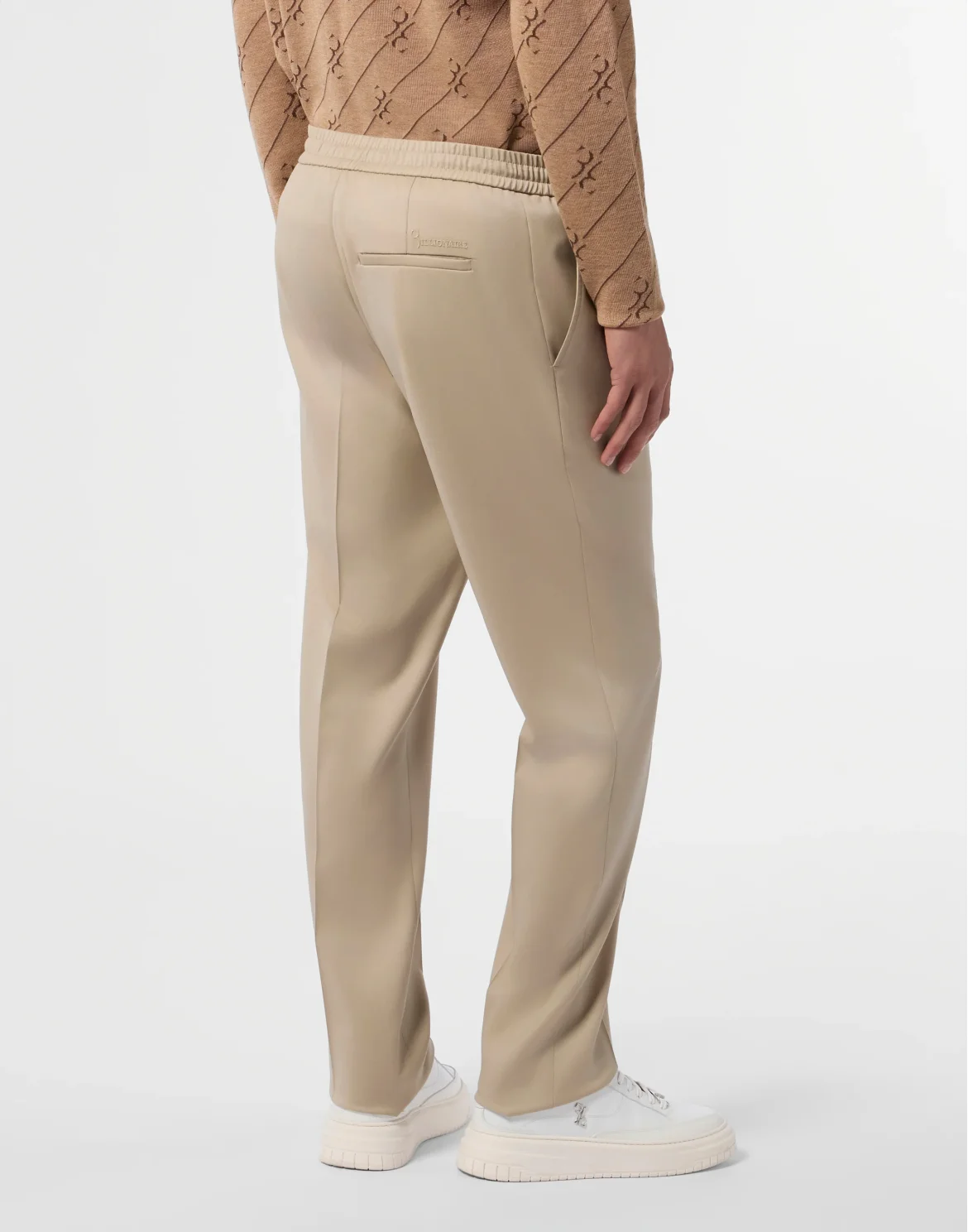 Wool Drawstring Trousers, цвет: Бежевый