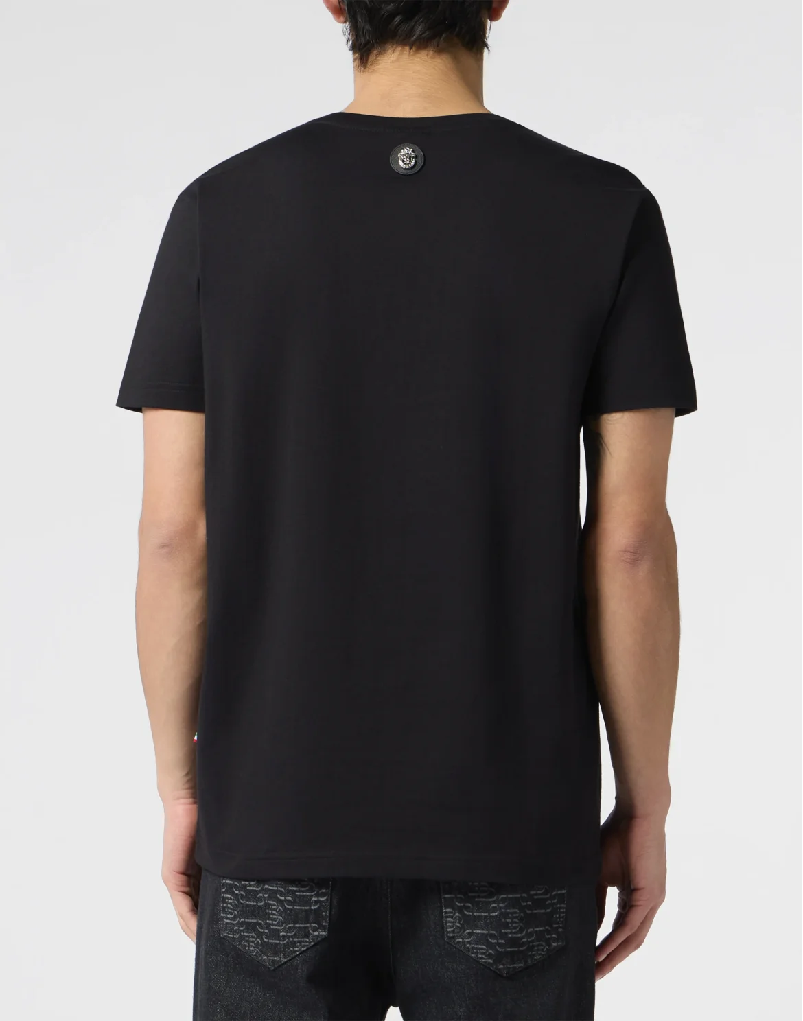 Round Neck T-Shirt Signature, цвет: Черный