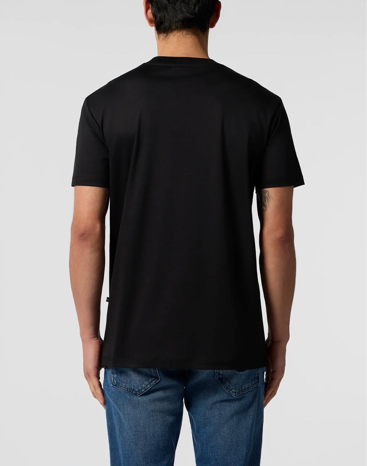 Round Neck T-Shirt Basic, цвет: Черный