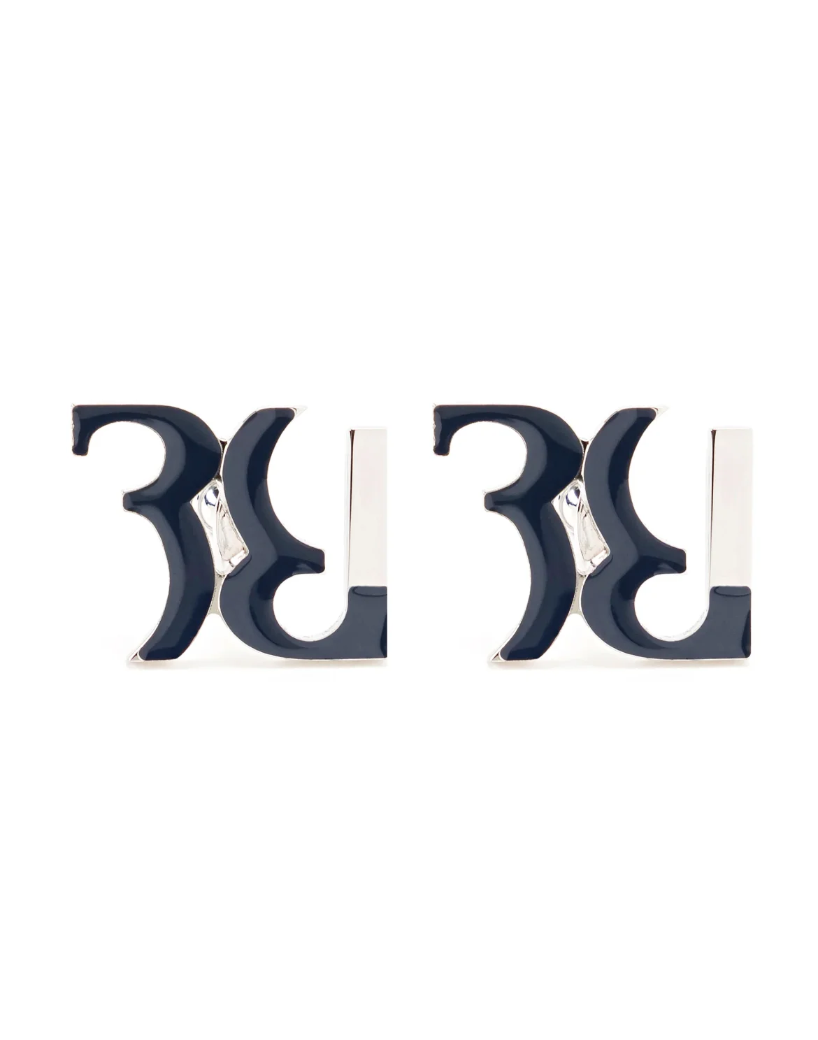 metal cufflinks "Cuff BB", цвет: Синий