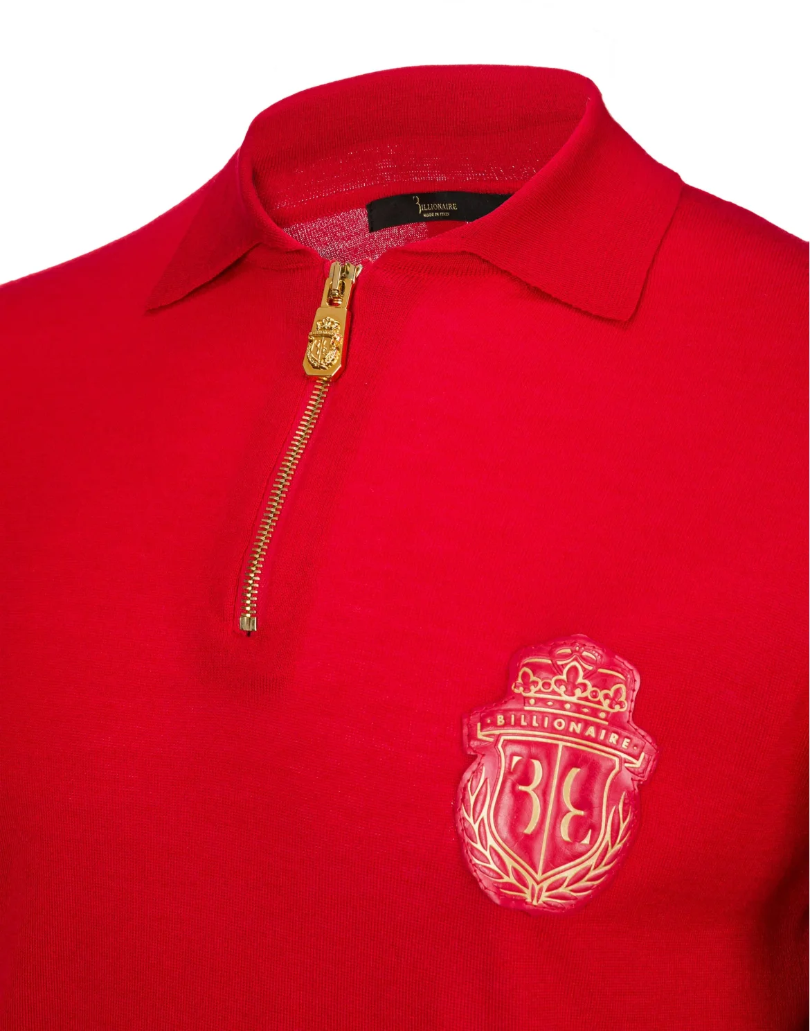 Pullover Polo-Neck SS "Caesar", цвет: Красный