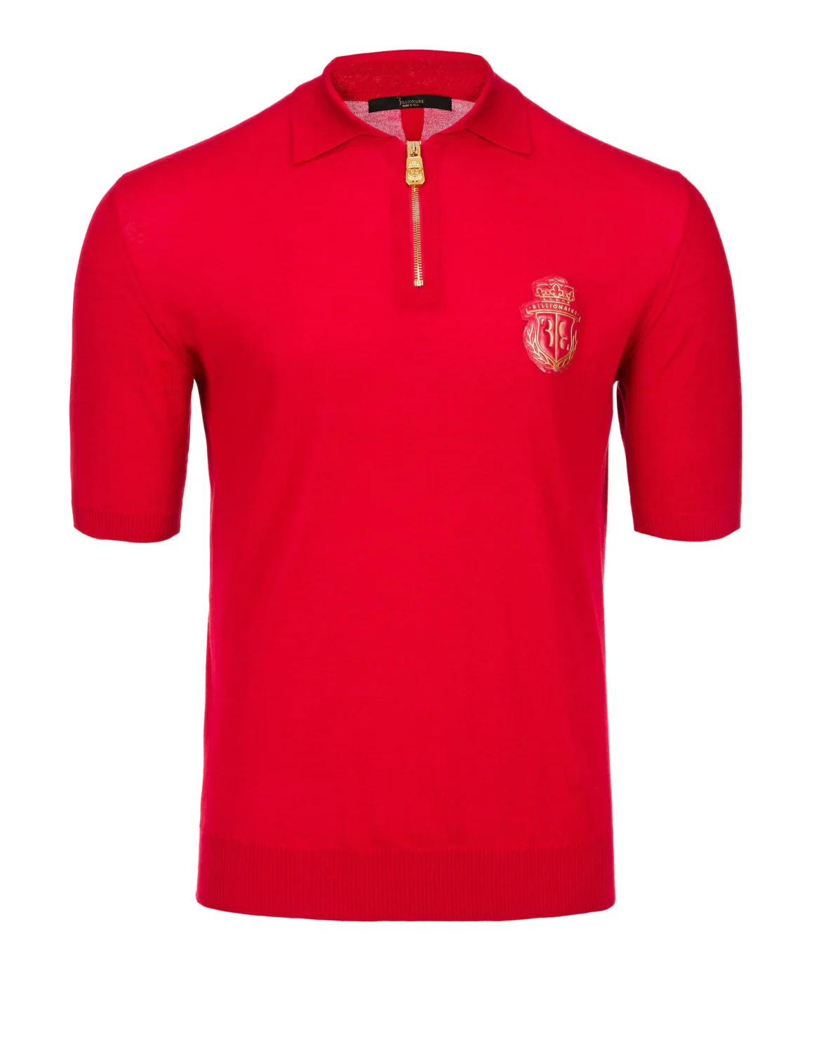 Pullover Polo-Neck SS "Caesar", цвет: Красный
