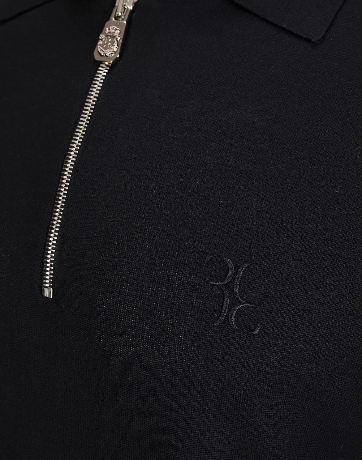 Pullover Polo-Neck SS "Charles", цвет: Черный