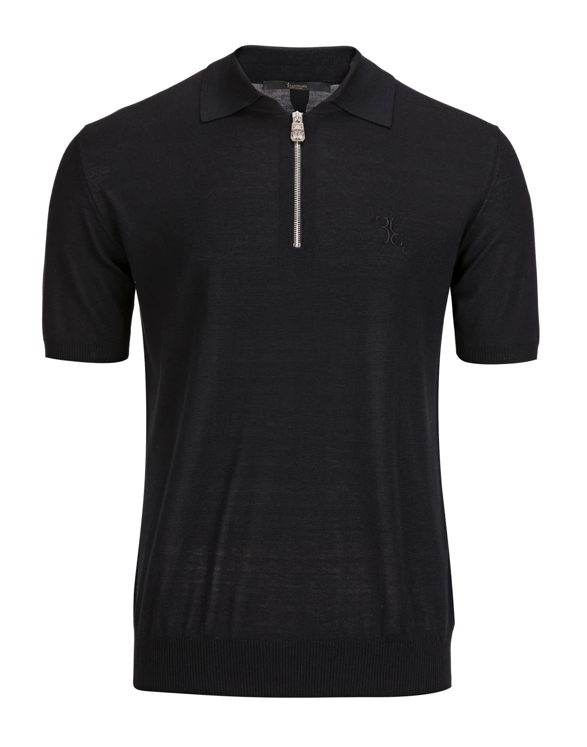 Pullover Polo-Neck SS "Charles", цвет: Черный
