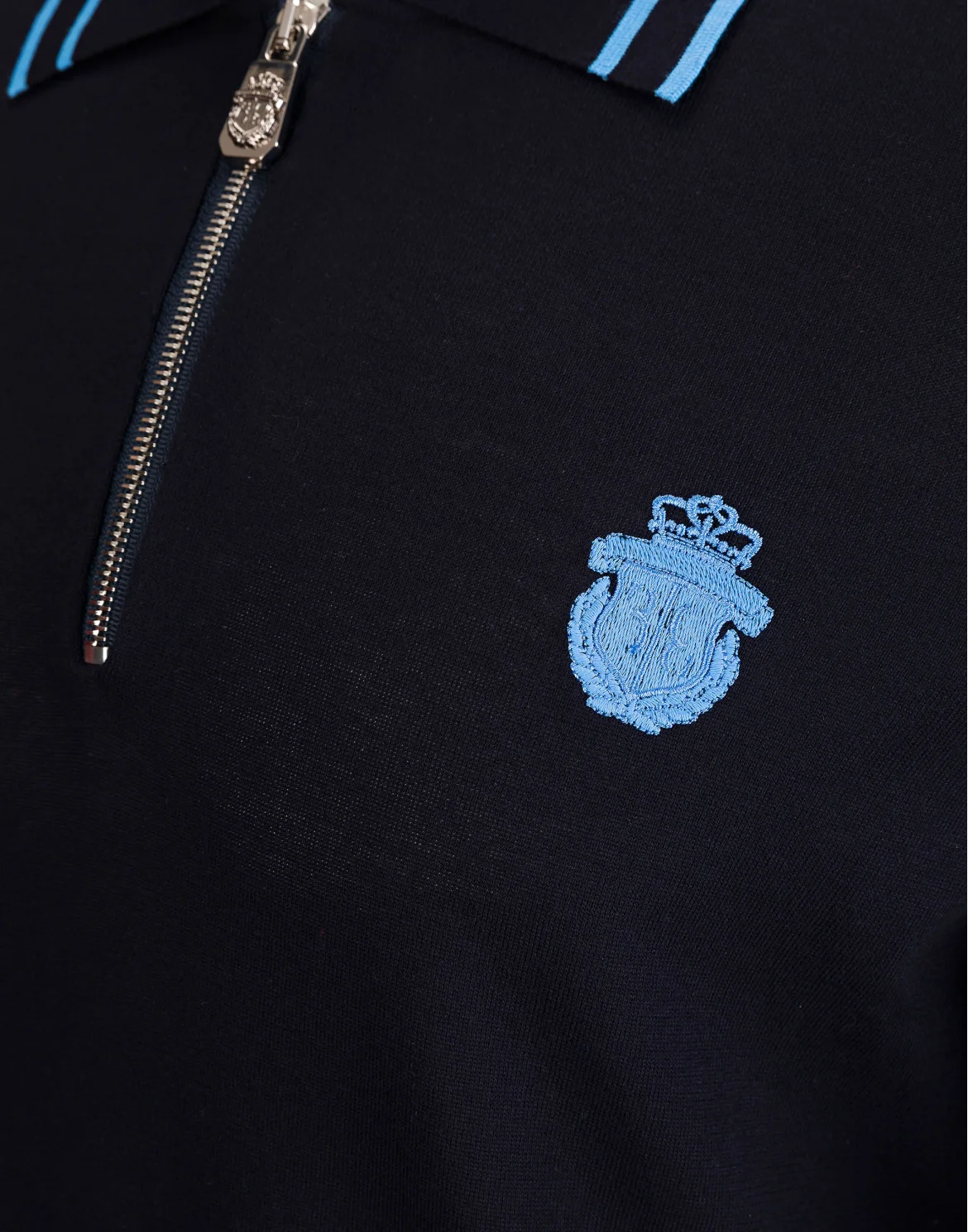 Pullover Polo-Neck LS "Twan", цвет: Синий