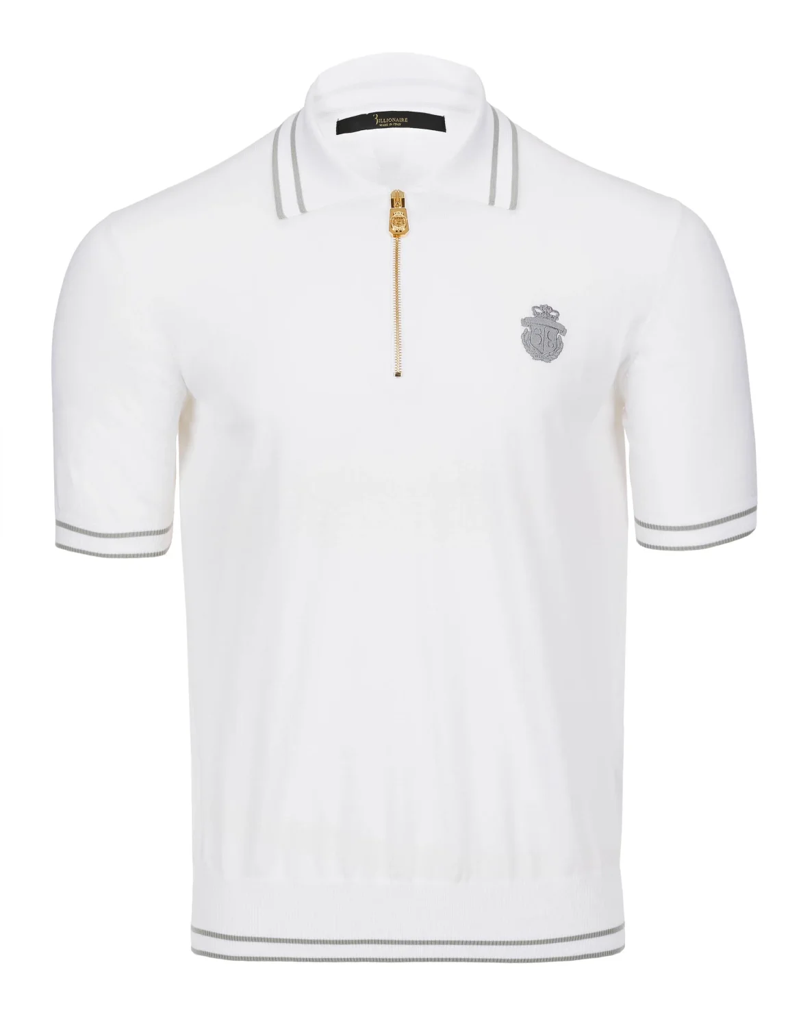 Pullover Polo-Neck SS "Trevor", цвет: Белый