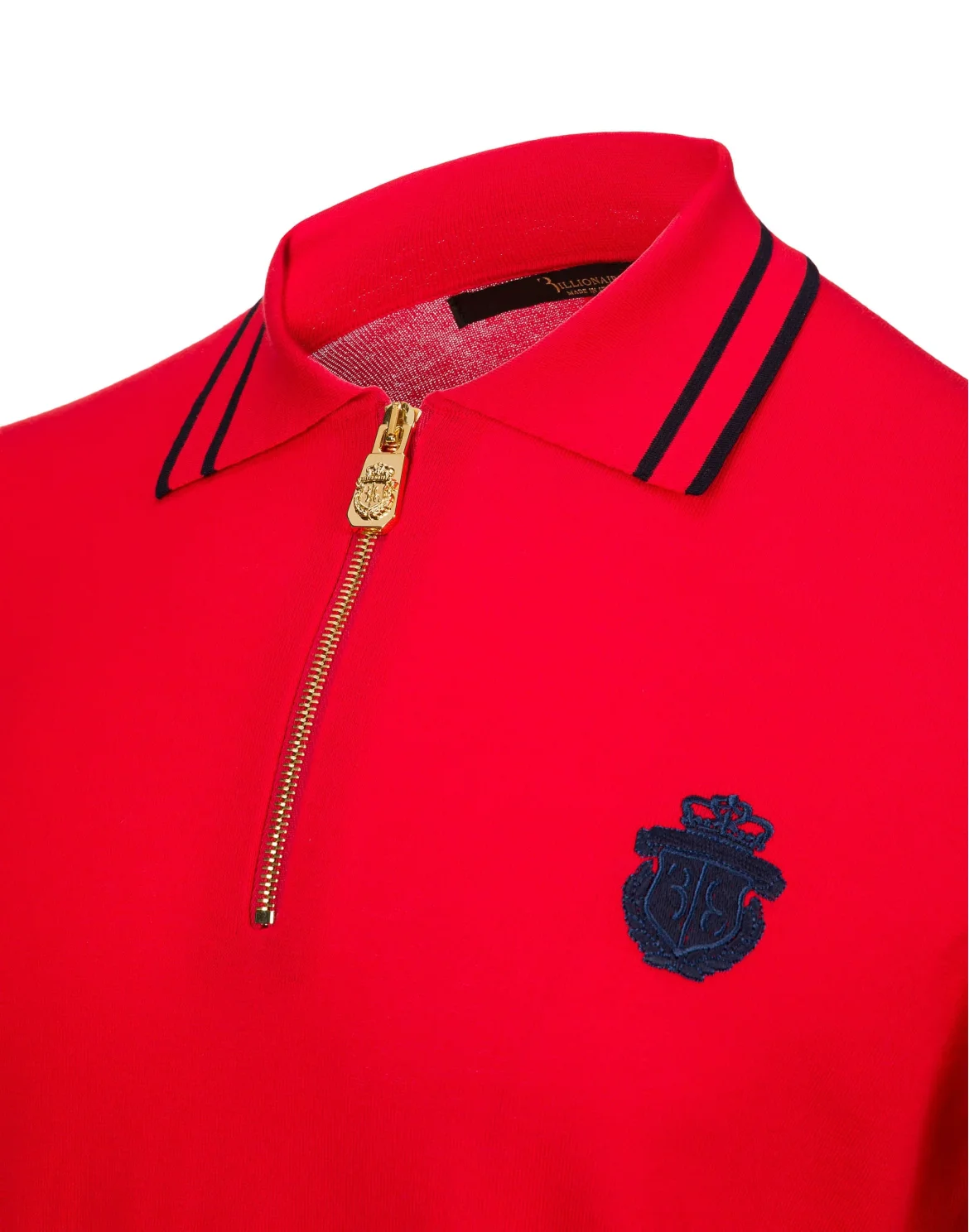 Pullover Polo-Neck SS "Trevor", цвет: Красный