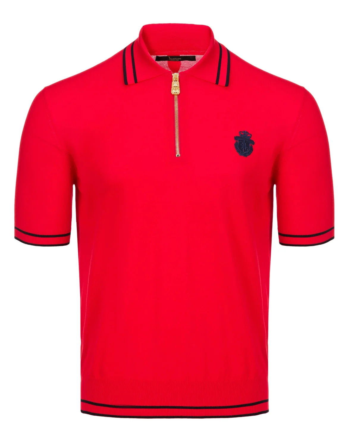 Pullover Polo-Neck SS "Trevor", цвет: Красный