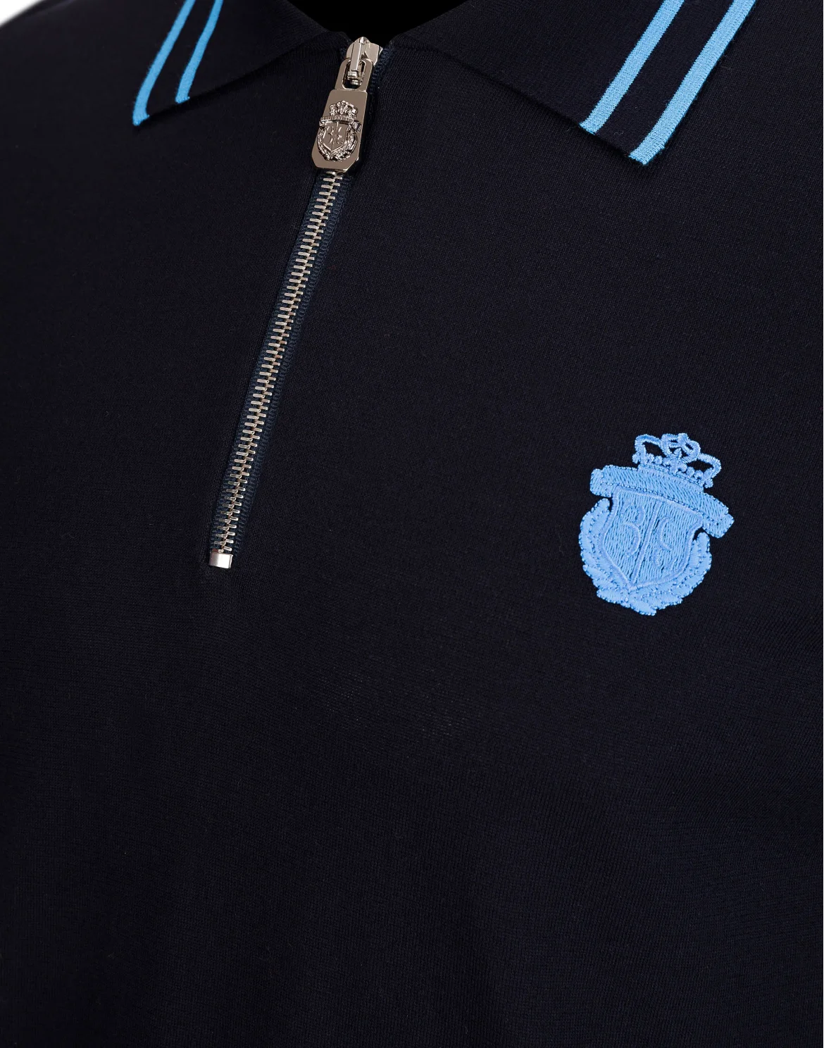 Pullover Polo-Neck SS "Trevor", цвет: Синий