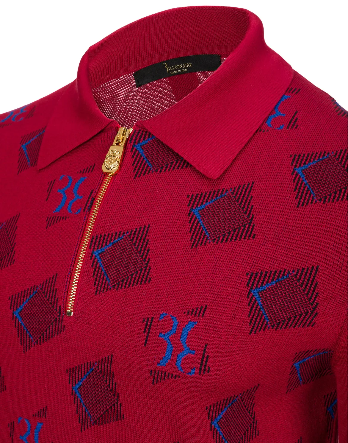 Pullover Polo-Neck SS "Thomas", цвет: Красный