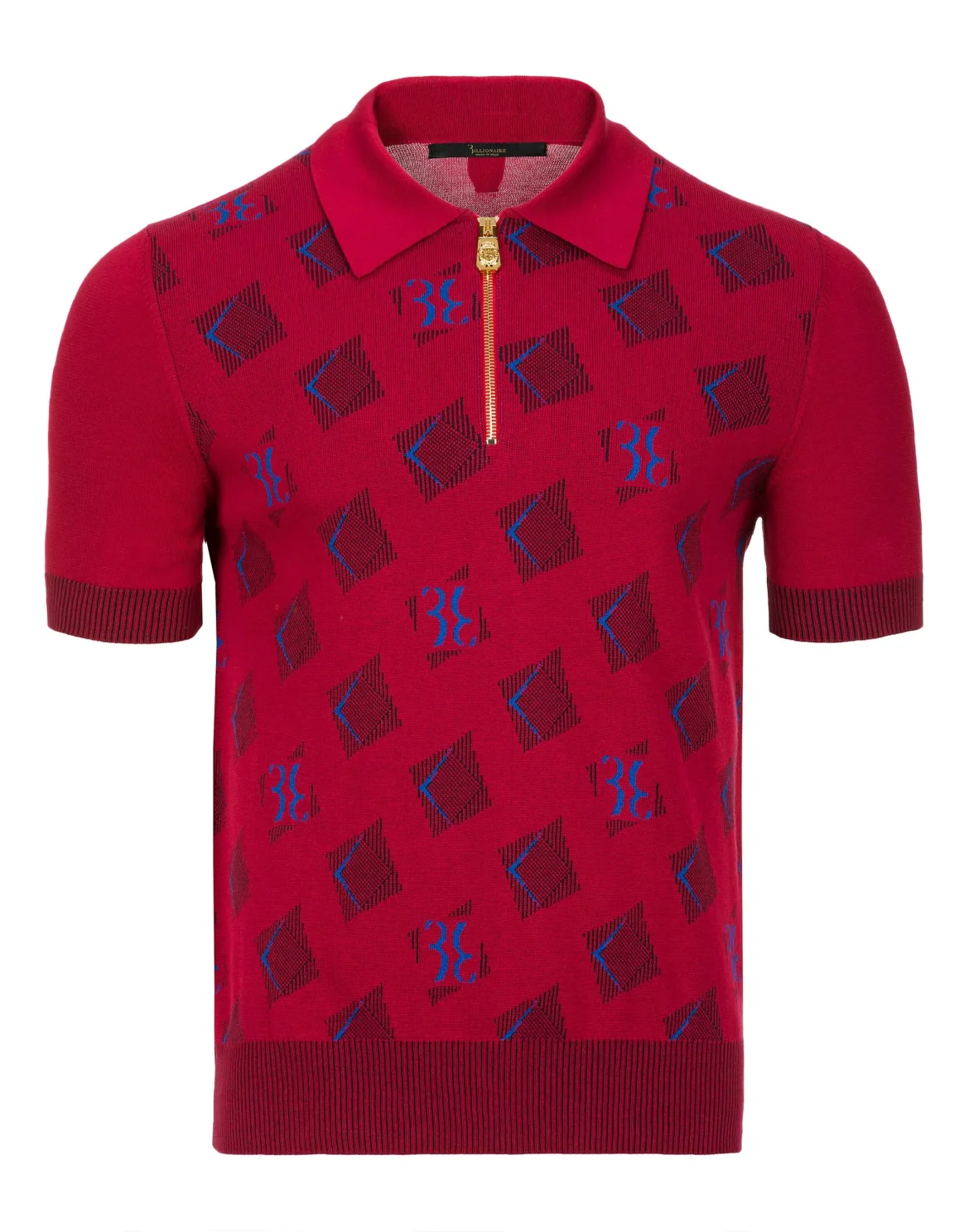 Pullover Polo-Neck SS "Thomas", цвет: Красный