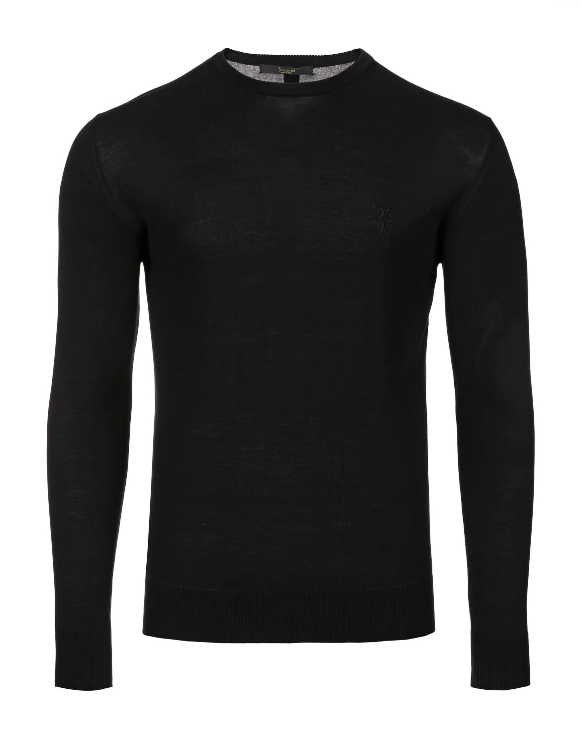 Pullover Round Neck LS "Camden", цвет: Черный