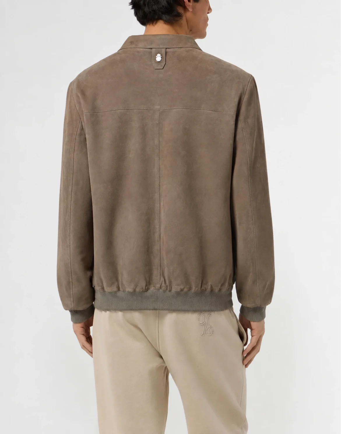 Leather Bomber "Alexander", цвет: Серый