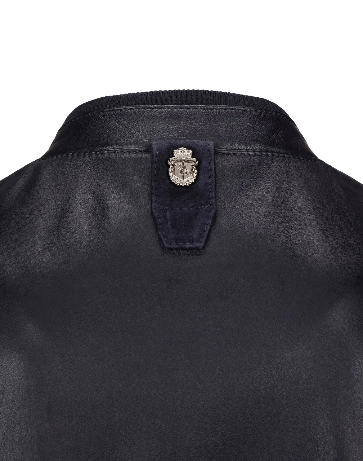 Leather Bomber "Austen", цвет: Синий