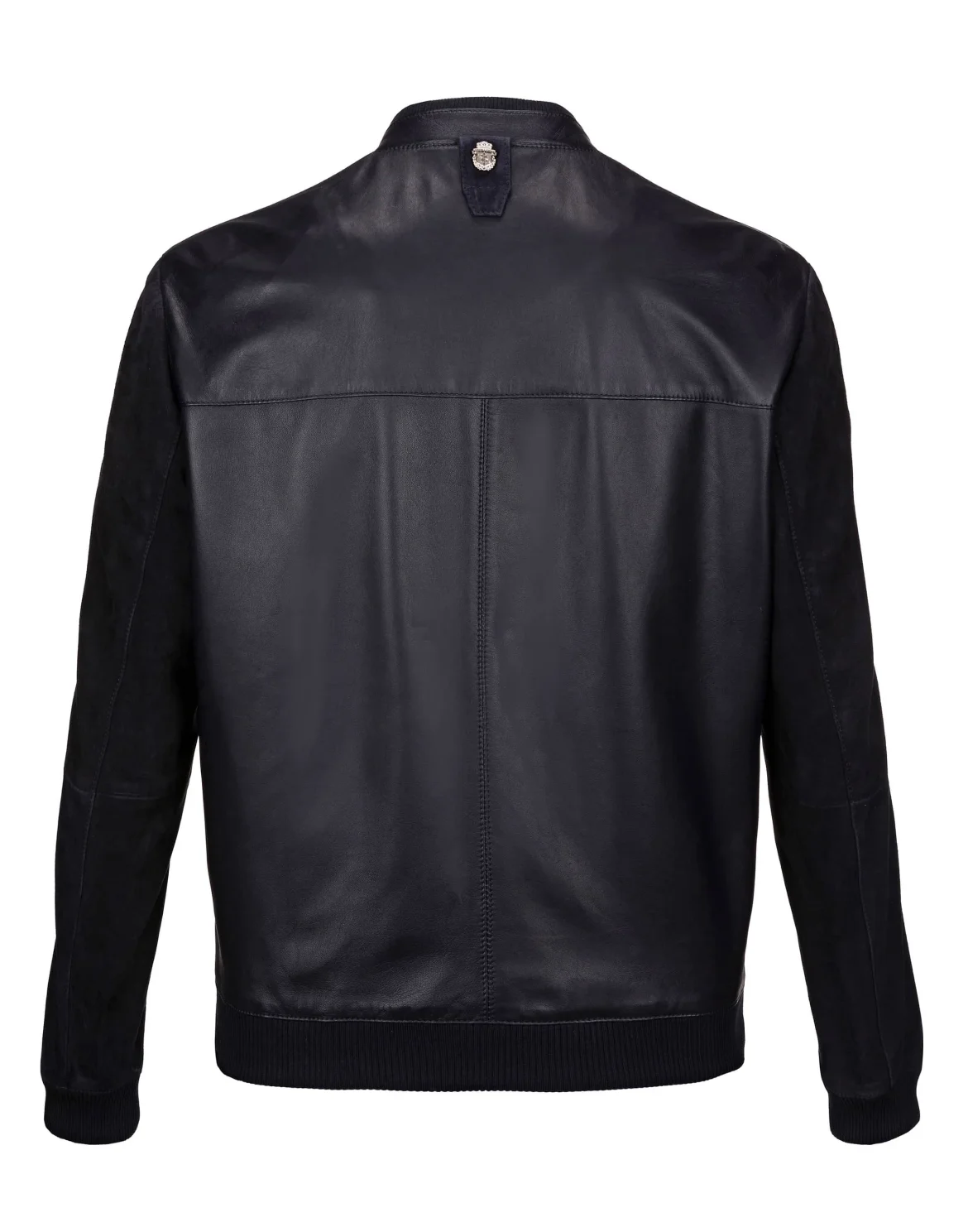 Leather Bomber "Austen", цвет: Синий