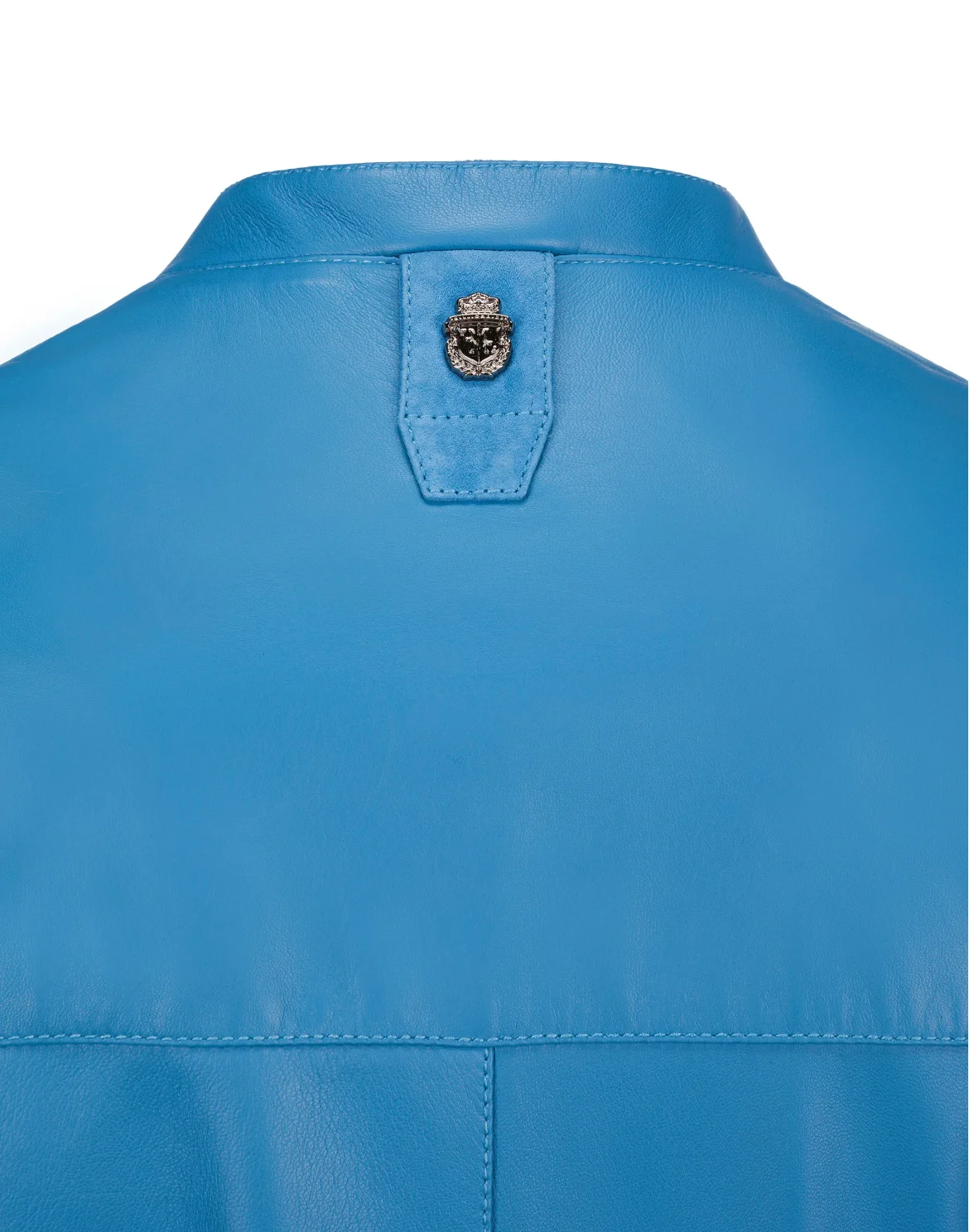 Leather Bomber "Austen", цвет: Синий