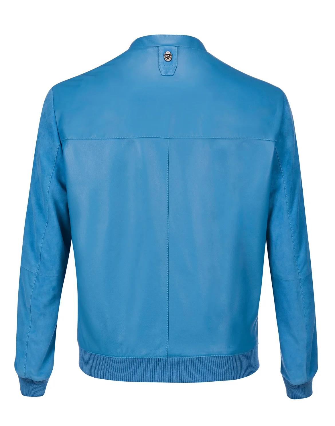 Leather Bomber "Austen", цвет: Синий