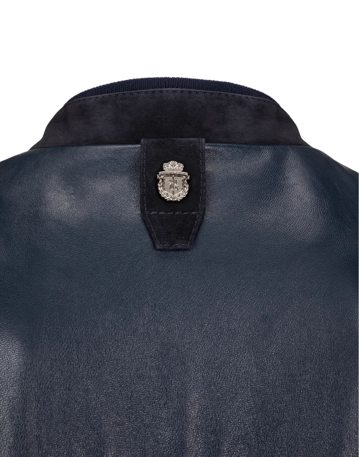 Leather Bomber "Basil", цвет: Синий