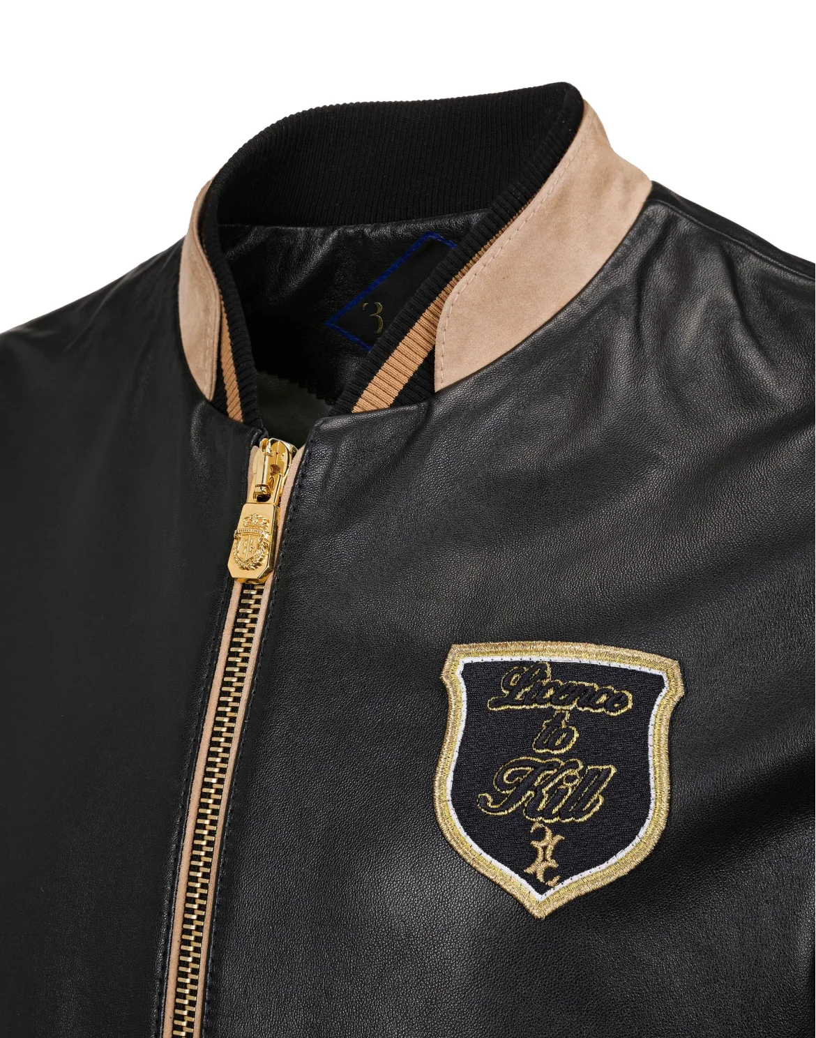 Leather Bomber "Benjamin", цвет: Черный