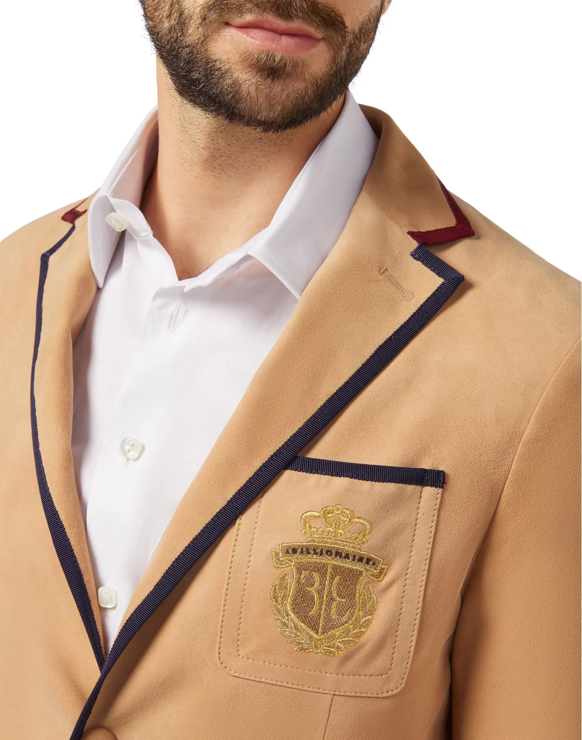 Leather Blazer "Baldwin", цвет: Бежевый
