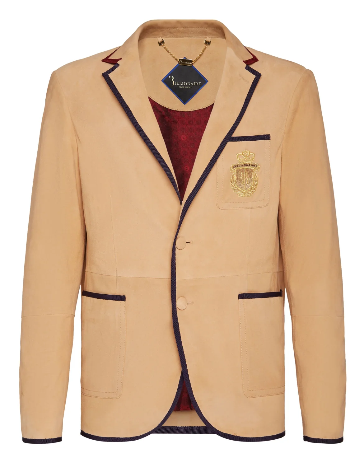 Leather Blazer "Baldwin", цвет: Бежевый