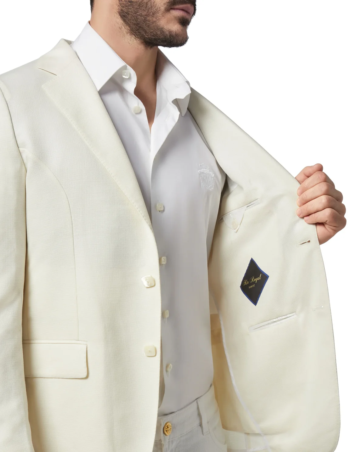 Blazer Slim Fit "Maxwell", цвет: Белый
