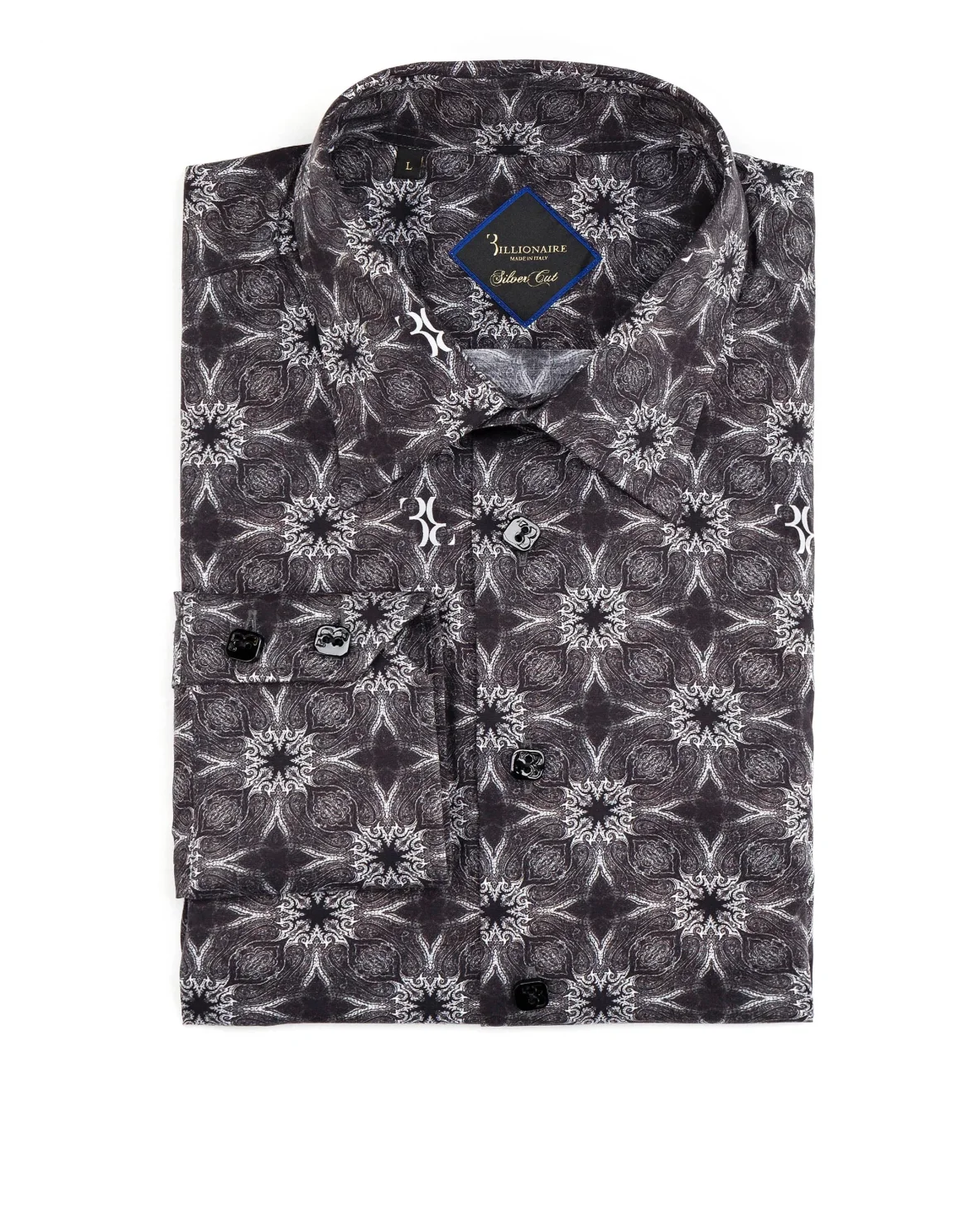 Shirt Silver Cut LS "Abraham", цвет: Черный