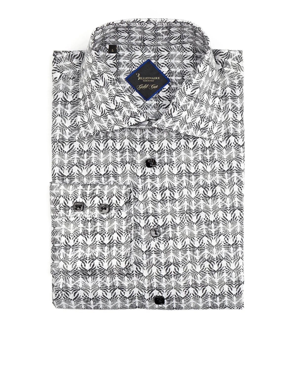 Shirt Gold Cut LS "Adrian", цвет: Черный