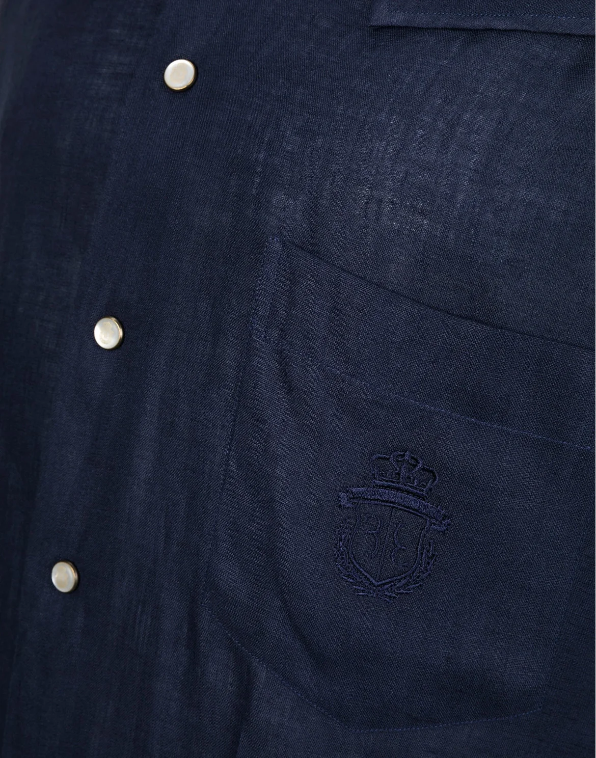 Shirt Silver Cut LS "Barnabas", цвет: Синий