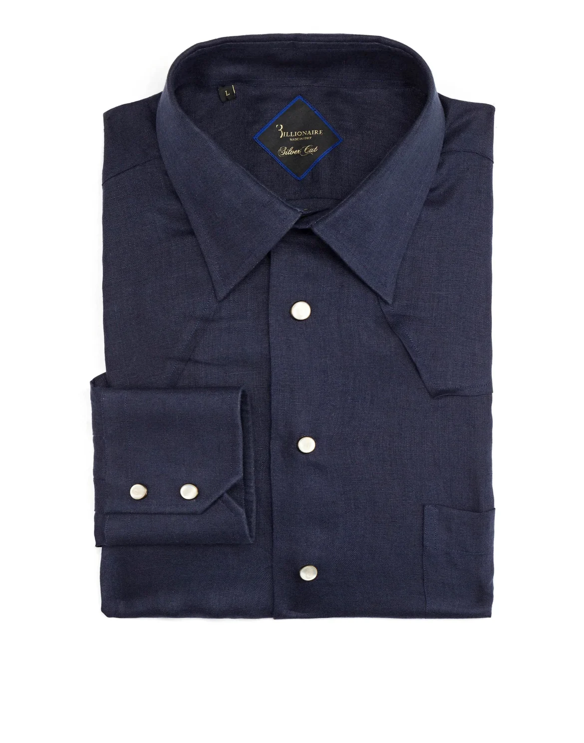 Shirt Silver Cut LS "Barnabas", цвет: Синий