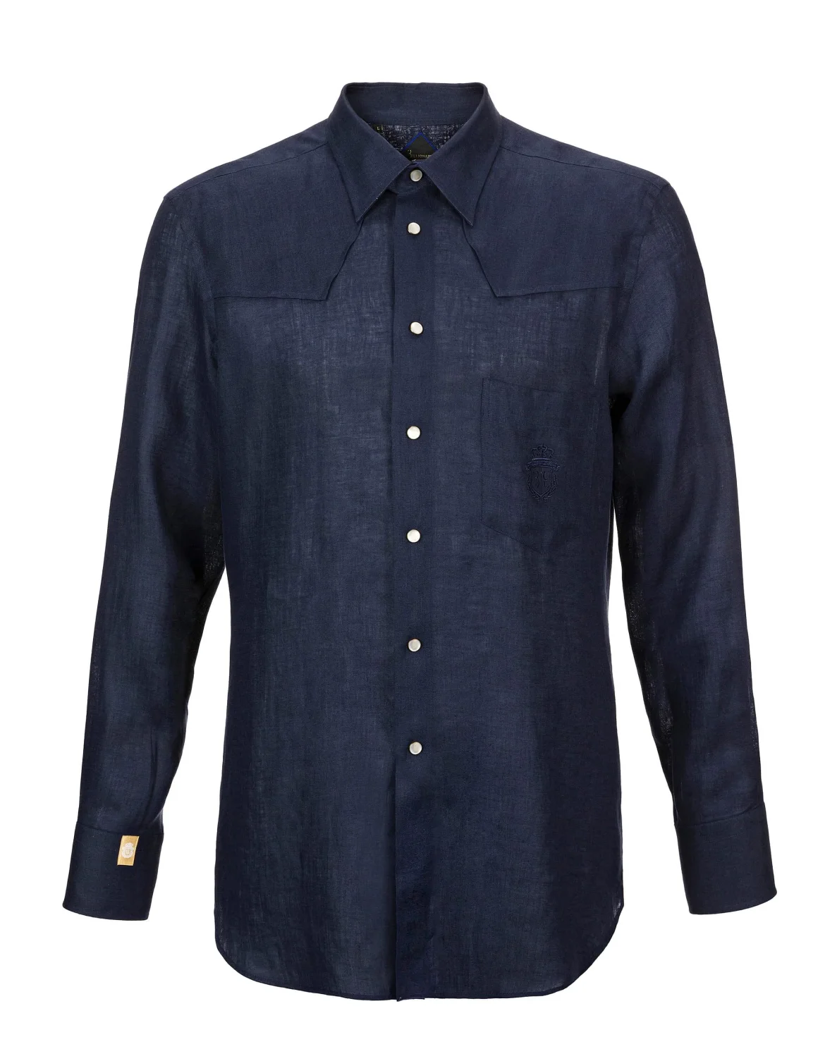 Shirt Silver Cut LS "Barnabas", цвет: Синий