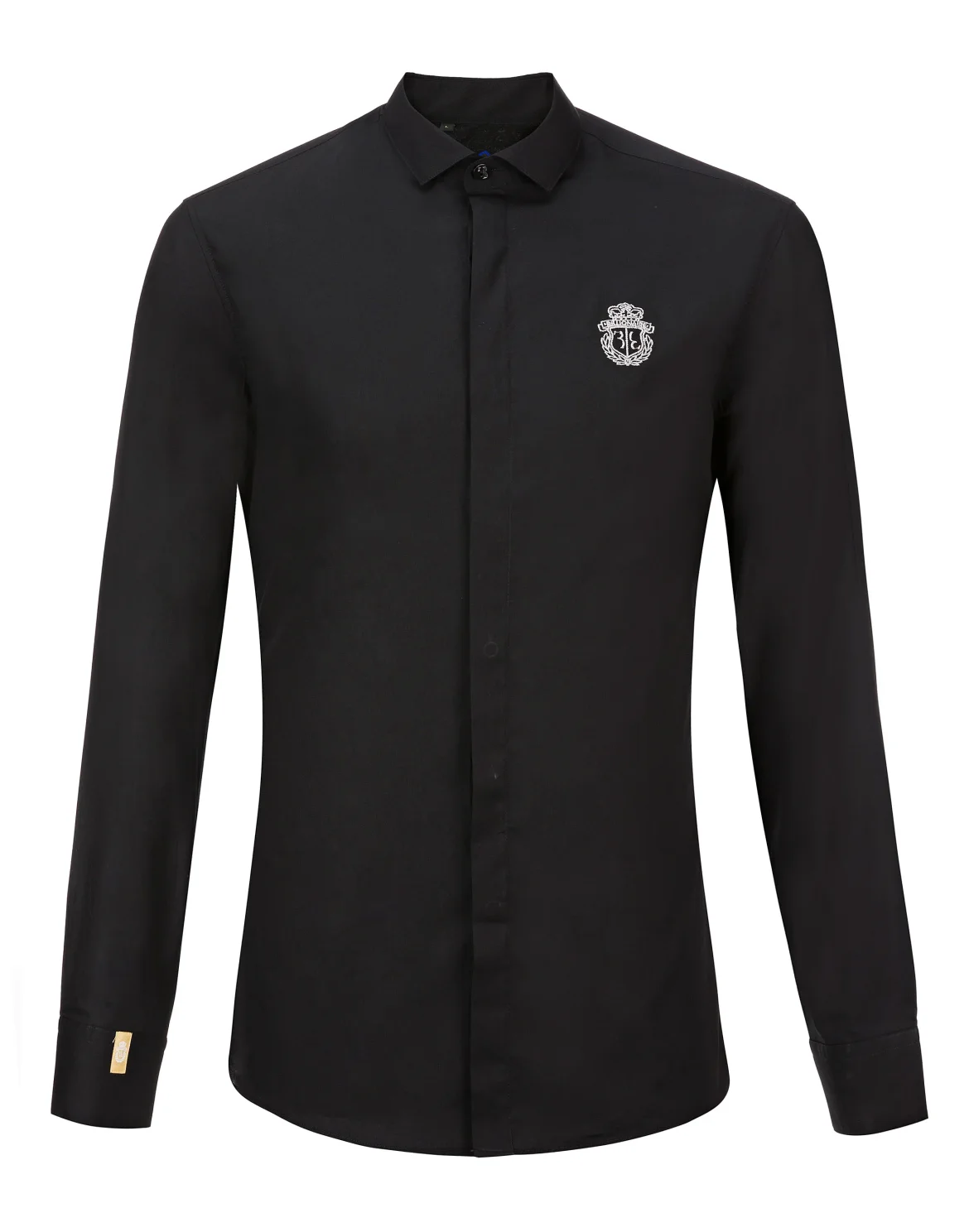 Shirt Crystal cut LS "Conrad", цвет: Черный