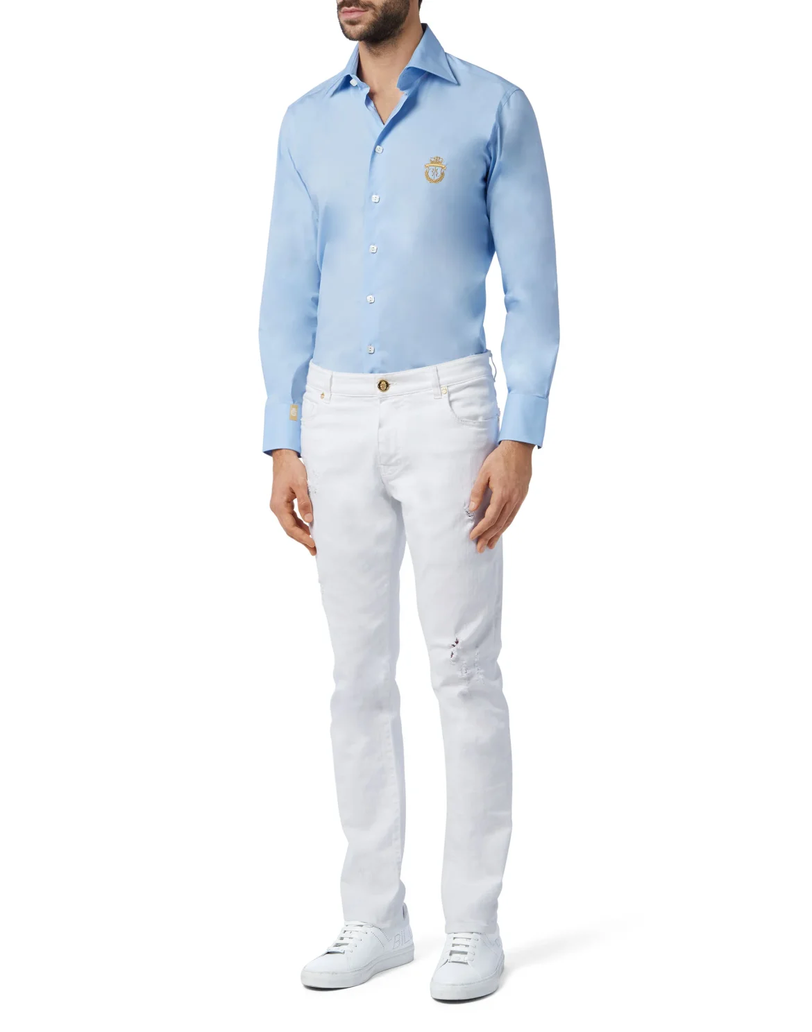 Shirt Silver Cut LS "Genf", цвет: Синий