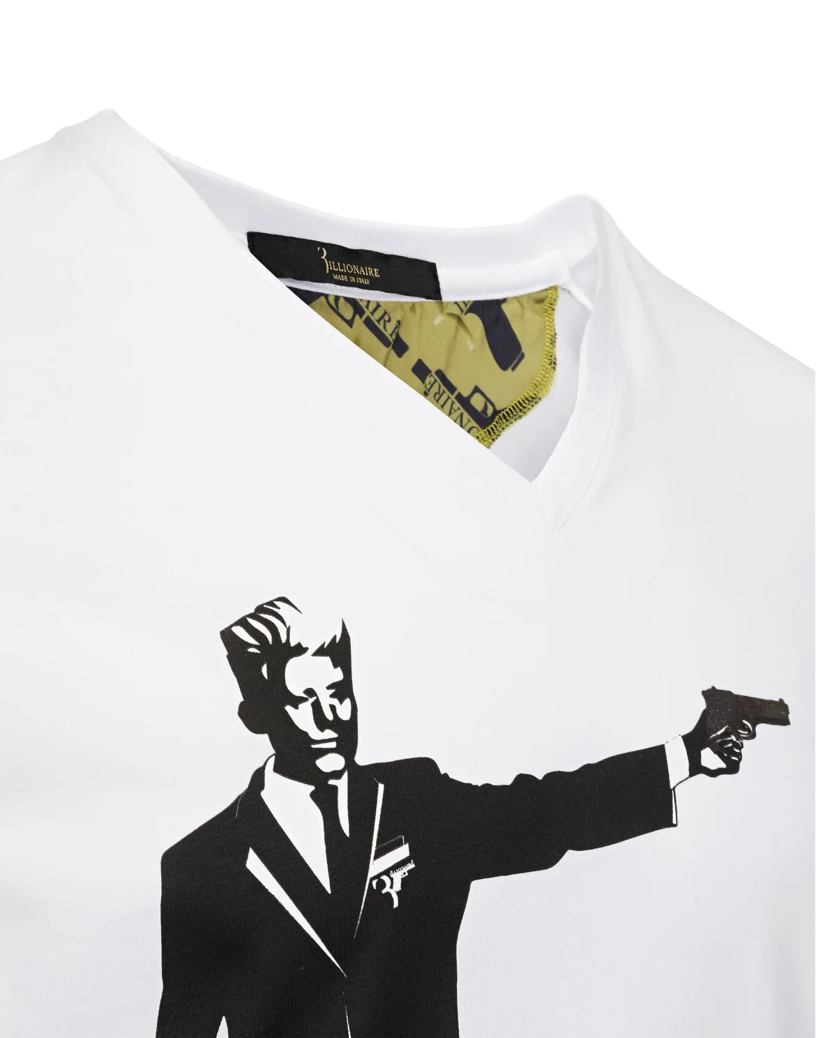 T-shirt V-Neck SS "Bushman", цвет: Белый