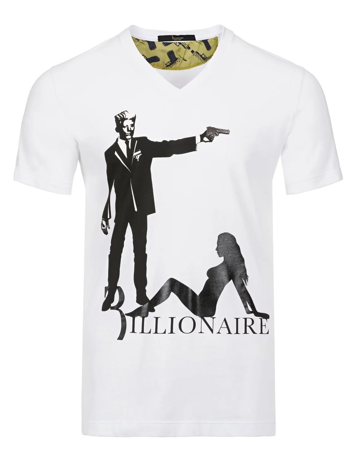 T-shirt V-Neck SS "Bushman", цвет: Белый