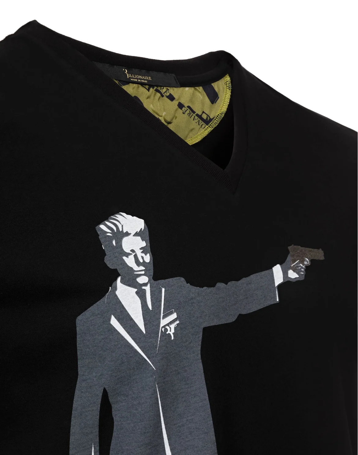 T-shirt V-Neck SS "Bushman", цвет: Черный