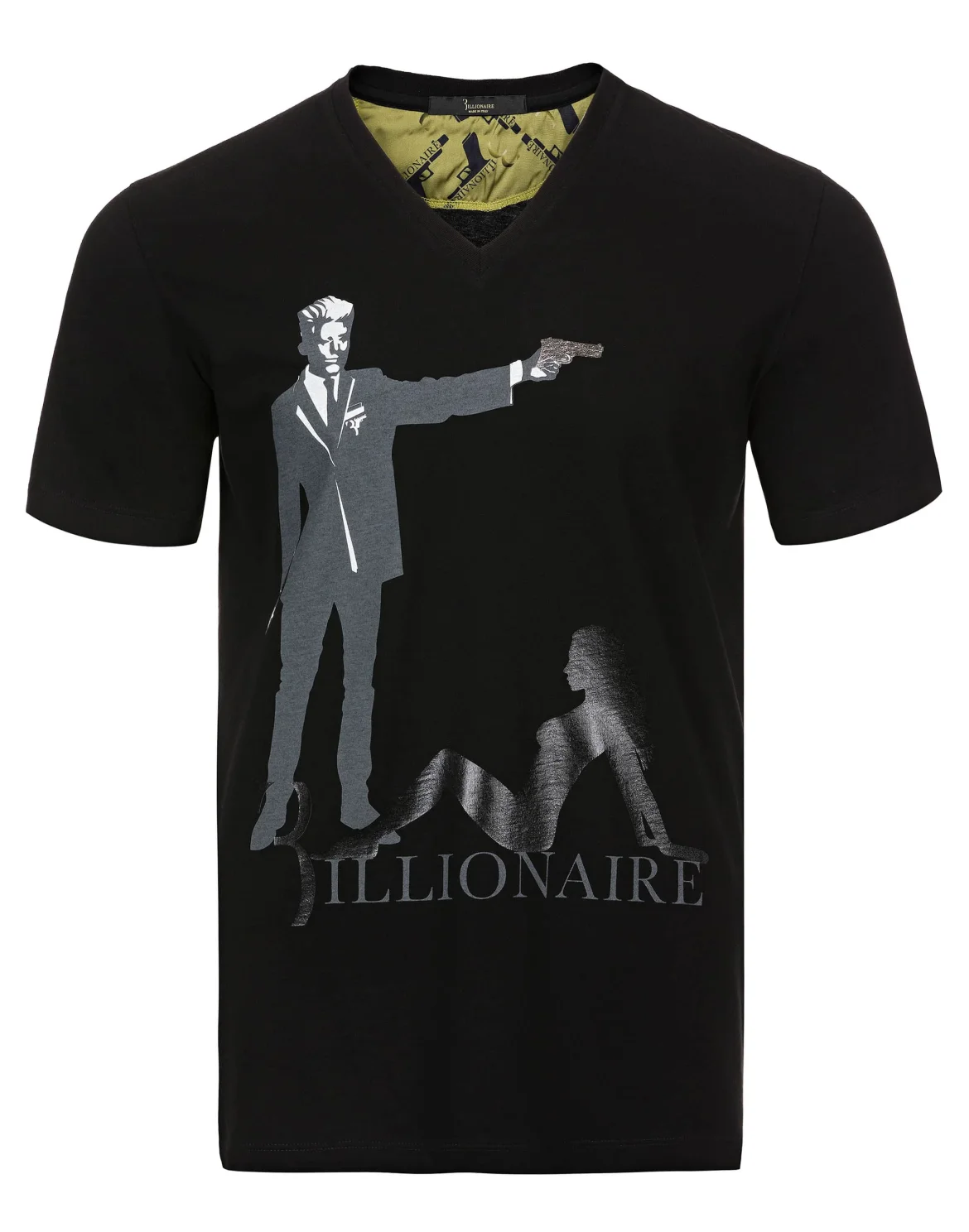 T-shirt V-Neck SS "Bushman", цвет: Черный