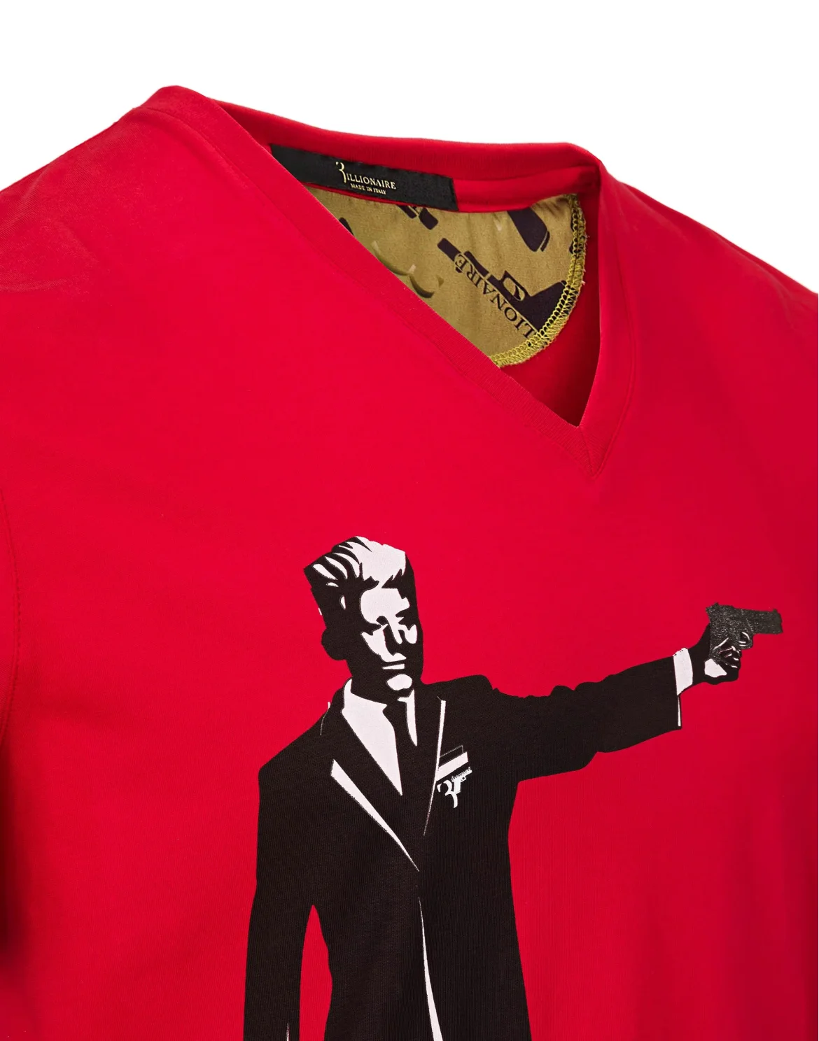 T-shirt V-Neck SS "Bushman", цвет: Красный