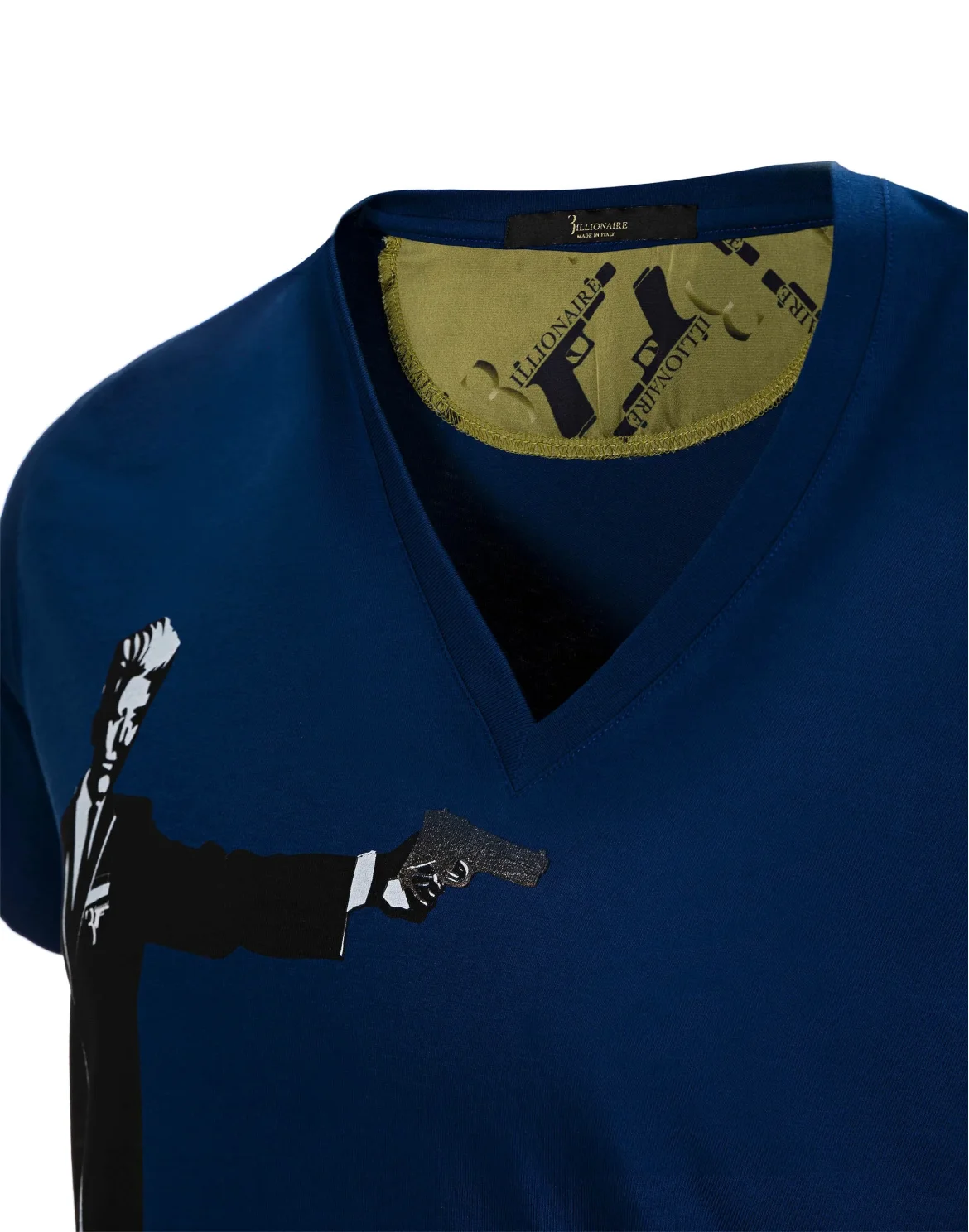 T-shirt V-Neck SS "Bushman", цвет: Синий
