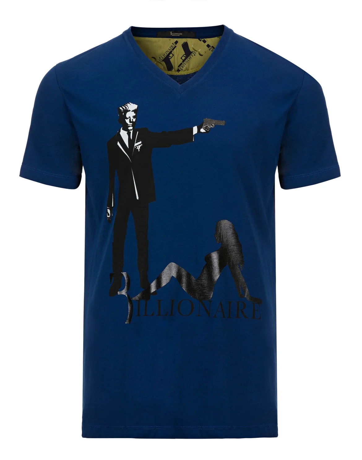 T-shirt V-Neck SS "Bushman", цвет: Синий
