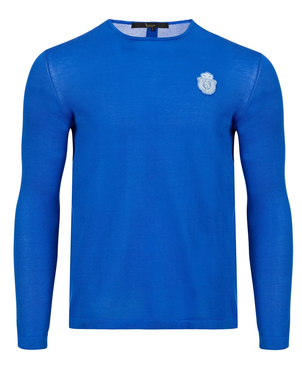 T-shirt Round Neck LS "Chris Brown", цвет: Синий