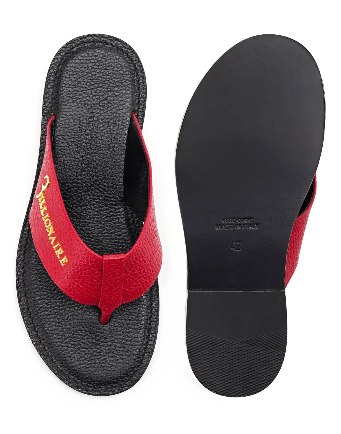 Sandals Flat "Playa", цвет: Красный