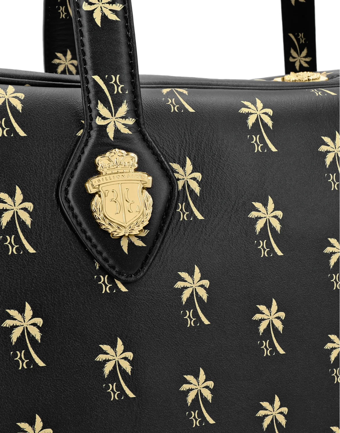 Medium Travel Bag Palms, цвет: Черный