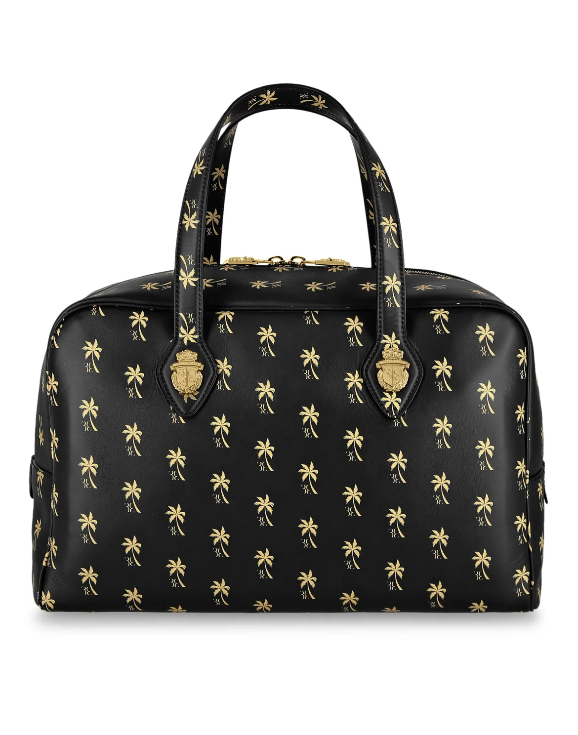 Medium Travel Bag Palms, цвет: Черный