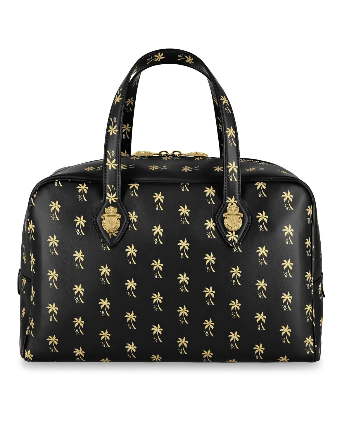 Medium Travel Bag Palms, цвет: Черный